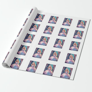 Papier Cadeau Magique Princesse Magique tendance Fée enchantée
