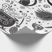 Papier Cadeau Magique sorcière Whimsical Wiccan Pagan Parti (Coin)