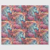 Papier Cadeau Magique Unicorne Anniversaire Enfants (Plat)