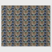 Papier Cadeau Magnifique chat Bengal (Plat)