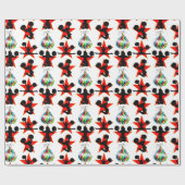 PAPIER CADEAU MAGNIFIQUE CONCEPTION DE NOËL (Plat)