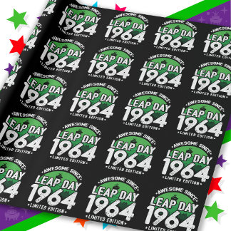Papier Cadeau Magnifique depuis 1964 Leap Année Jour Février 29