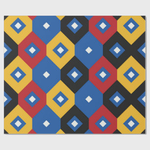 Papier Cadeau Magnifique motif géométrique