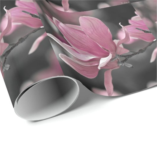 Papier Cadeau Magnolia (Coin rond)