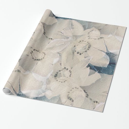 Papier Cadeau Magnolia d'hiver (Déroulé)