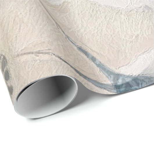 Papier Cadeau Magnolia d'hiver (Coin rond)