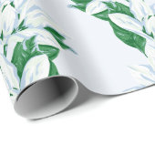 Papier Cadeau Magnolia Sway in Slate and Green (Coin rond)