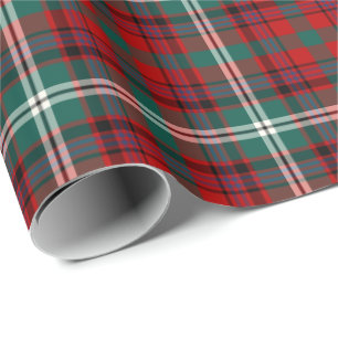 Papier Cadeau Maguire Clan Tartan Irlandais Motif Plaid