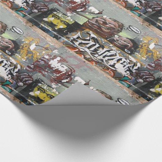 Papier Cadeau Mah coza, Graffiti, Espagne Papier à enveloppement (Coin)
