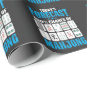 Papier Cadeau Mah Jong Boardgame Lover (Coin rond)