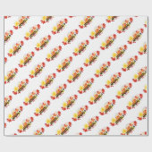 Papier Cadeau Mahalo Plumeria (Plat)