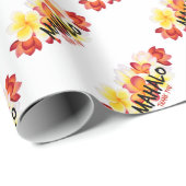 Papier Cadeau Mahalo Plumeria (Coin rond)