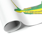 Papier Cadeau Mahi-mahi / Dorado Wrapping Paper (Coin rond)