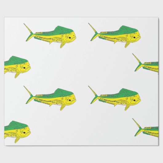 Papier Cadeau Mahi-mahi / Dorado Wrapping Paper (Couture)