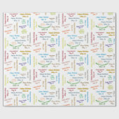 Papier Cadeau Mai, 12 Anniversaire Cadeau Papier (Plat)