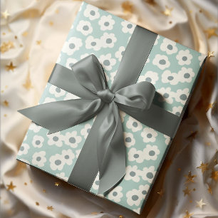 Papier Cadeau Main Boho vintage dessinée Fleurs Super