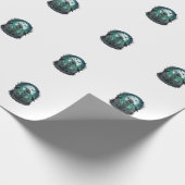 Papier Cadeau Main de zombie squelette clé tombe corbeaux Hal (Coin)