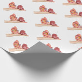 Papier Cadeau Main plate montrant le rein humain modèle (Coin)