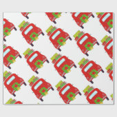 Papier Cadeau Main retro Christmas (Plat)