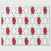 Papier Cadeau Main Rouge De L'Ulster (Plat)