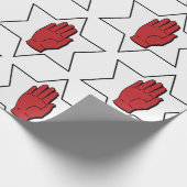 Papier Cadeau Main Rouge De L'Ulster (Coin)