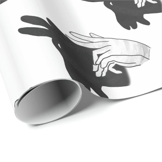 Papier Cadeau Main Silhouette Billy Chèvre (Coin rond)