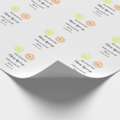 Papier Cadeau Main Squeeze citron agrumes enterrement de vie de  (Coin)