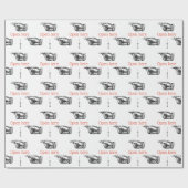 Papier Cadeau Main victorienne vintage pointée (Plat)