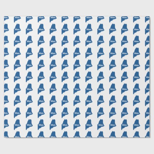 PAPIER CADEAU MAINE BLUE STATION (Plat)