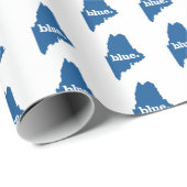 PAPIER CADEAU MAINE BLUE STATION (Coin rond)