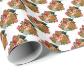 Papier Cadeau Mains d'amants (Coin rond)