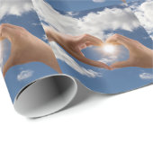 Papier Cadeau Mains d'amour (Coin rond)