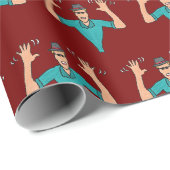 Papier Cadeau Mains de jazz (Coin rond)