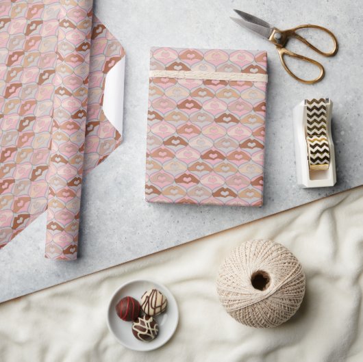 Papier Cadeau Mains du coeur (Artisanat)