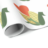 Papier Cadeau Maïs sur l'épi (Coin rond)