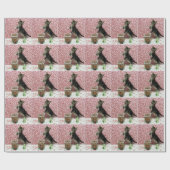 Papier Cadeau Maison de pain d'épice de Bandit - Noël de chat (Plat)