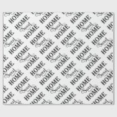 Papier Cadeau Maison douce à la maison (Plat)