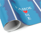 Papier Cadeau Maison du lac Tahoe (Coin rond)