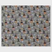 Papier Cadeau Maison hantée épouvantable Halloween (Plat)