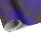 Papier Cadeau Maison (Hume) Clan Scottish Tartan Plaid (Coin rond)