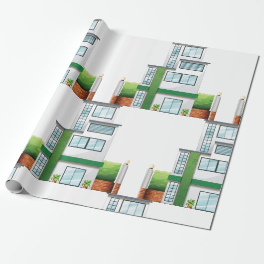 Papier Cadeau Maison Multistorey (Déroulé)