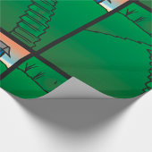 Papier Cadeau Maison Sur Green Hill