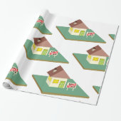 Papier Cadeau Maison vendue (Déroulé)