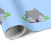 Papier Cadeau Maisons Cosy (Coin rond)