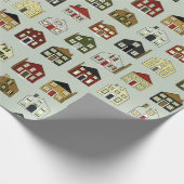 Papier Cadeau Maisons de l'agent immobilier (Coin)