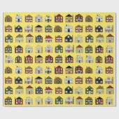 Papier Cadeau Maisons immobilières (Plat)