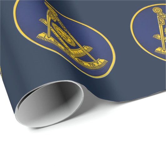 Papier Cadeau Maître passé Freemason maçonnerie maçonnique (Coin rond)