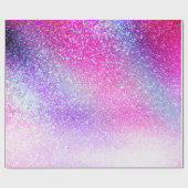Papier Cadeau Majestic rose violet Nebula Galaxy Parties scintil (Plat)