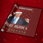 Papier Cadeau Make Christmas Great Again Donald Trump Xmas Funny<br><div class="desc">Rendre Noël super Donald Trump Xmas Funny Wrapny Paper</div>