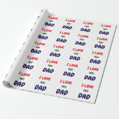 Papier Cadeau Make your own custom I Love you Dad (Déroulé)